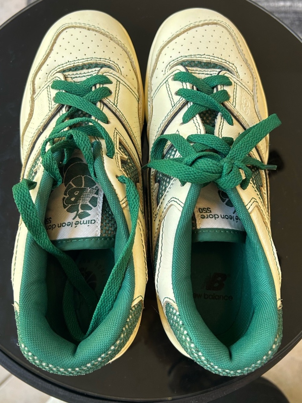 NEW BALANCE 550 x Aime’Leon Dore Masaryk Community Gym Green Sneakers - Picture 6 of 10
